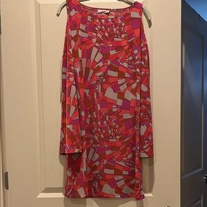 Trina Turk Colorful Geometric Pattern Dress